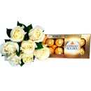 Buquê Rosas Alba e Ferrero Rocher