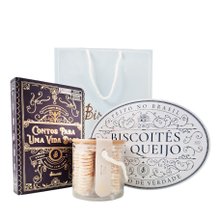 Kit Biscoitos de Queijo e Tubê de Chocolate Biscoitê