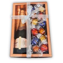 Presente Elegante Rose Gold: Chandon Chocolate Lindt