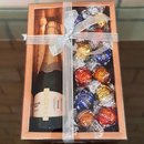 Presente Elegante Rose Gold: Chandon Chocolate Lindt