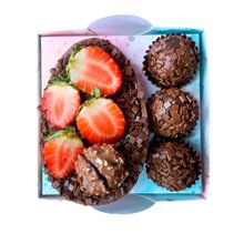 Brigadeiro Goumet com Morango