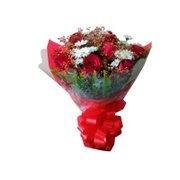 Buquê de Rosas Premium com Flores do Campo