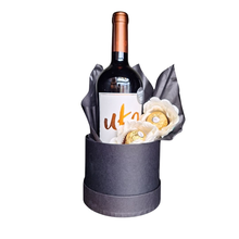 Box luxo Preto com Vinho 