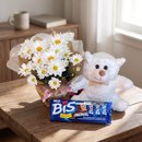 Mini Margarida com Urso Pelúcia e Caixa de Bis