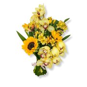 Buquê Orquídea Dos Sonhos Amarelo