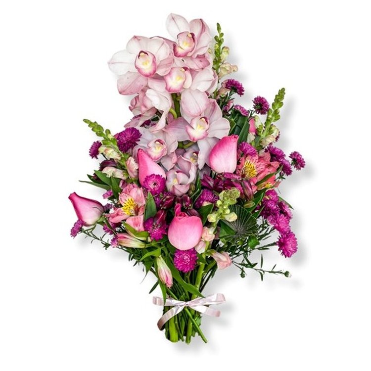 Buquê Orquídea Dos Sonhos Rosa