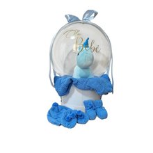 Cesta Balloon Maternidade Menino Azul 