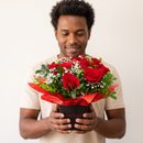Vaso Love 10 Rosas