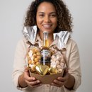 Caixa Cerveja Pipocas enfeite Coração