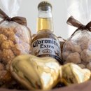 Caixa Cerveja Pipocas enfeite Coração