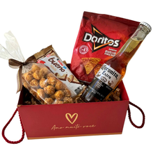 Cesta Coração Premium Com Pipoca