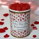Lata Buquê de Rosas com Pipoca Gourmet