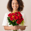 Buque de rosas tradicional 