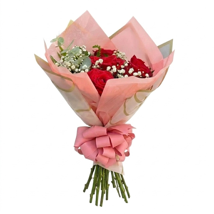 Buquê com 4 Rosas