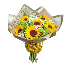 Buquê de Girassol com 3 Rosas