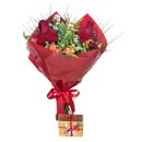 Combo Buquê Duas Rosas com Ferrero Rocher 