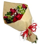 Buquê 4 Rosas Vermelhas