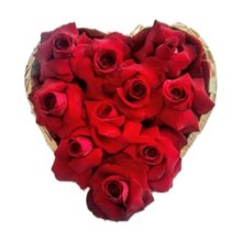 Caixa de Coração com Rosas 