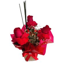Arranjo Floral com 3 Rosas 
