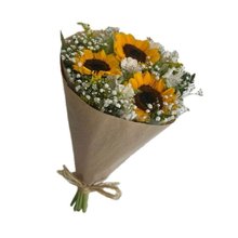 Buquê de Girassóis e Astromélias 