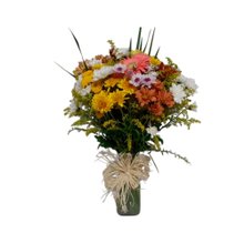 Vaso Trasparente de Flores do Campo