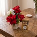 Lindo Arranjo de Rosa com 8 Ferrero Rocher