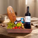 Cesta de Vinho e Frutas