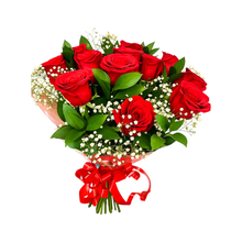 Buquê 12 Rosas Vermelhas Colombianas