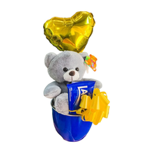 Cesta em Lata com Urso 