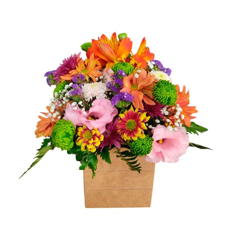 Arranjo Flores Cores da Estação Mães