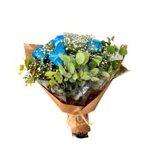 Buquê de Rosas Azuis 6 Rosas
