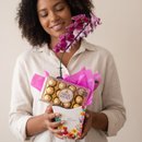 Orquídea Phalaenopsis com Ferrero Rocher