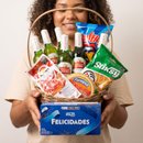 Cesta Cerveja e Salgados e Queijos