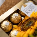 Girassol Solitário mais Ferrero Rocher