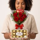 Buquê encanto de Amor e Chocolate