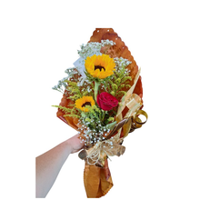 Ramalhete Rosas e Girassol