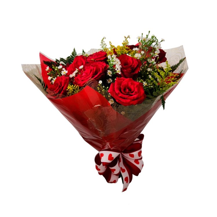 Buquê Rosas com 12 unidades