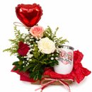 Box Carinho de Mãe com Rosas, Caneca e Balão