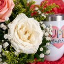Box Carinho de Mãe com Rosas, Caneca e Balão