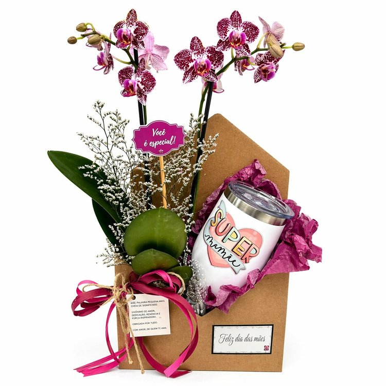 Box Orquídea Super Mãe com Caneca