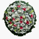 Coroa de Flores Luxo Rosa Média 
