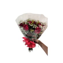 Buquê Tradicional com 6 Rosas Vermelhas