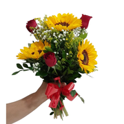Buquê de  Rosas Girassois