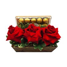 Jardineira de Rosas com Ferrero Rocher