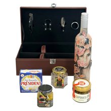  Kit Executiva Queijo e Vinho La Piu Belle 