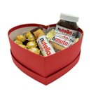 Caixa de Coração com Nutella e Ferrero