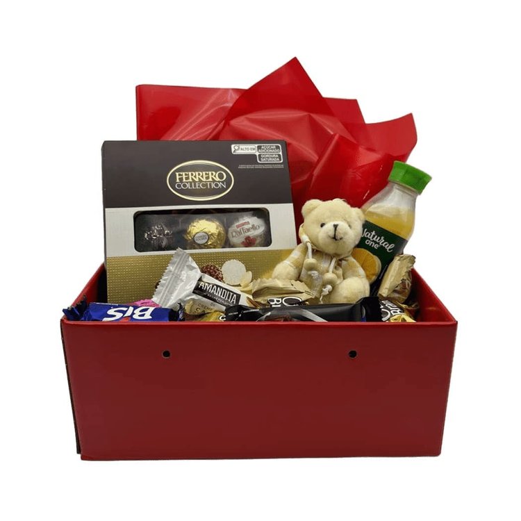 Kit Caixa de Chocolate com Chaveiro Sortido