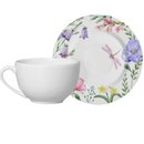 Xícara com Pires Floral Lelis
