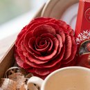 Cesta Presente Romântica Chá e Chocolate Lindt