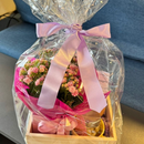 Cesta Mimo Rosa Presente Delicado Flor